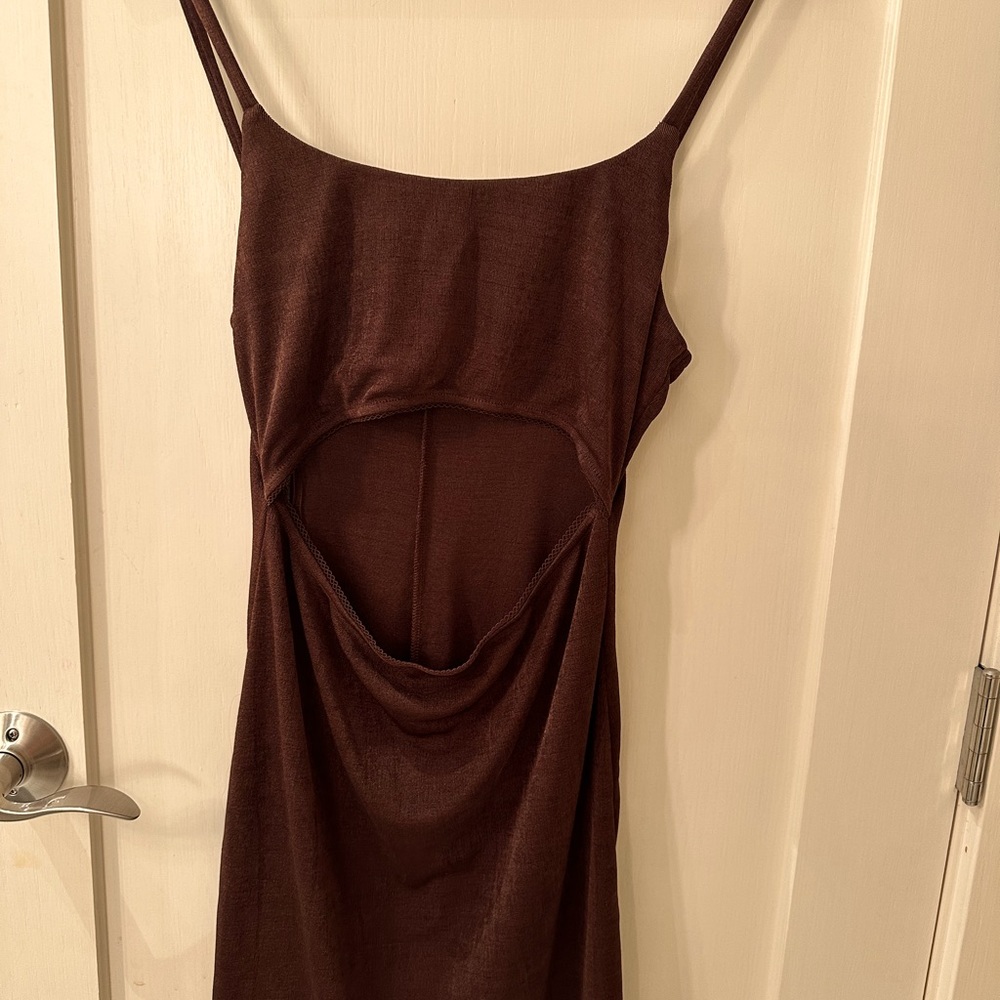 PacSun LA Hearts brown cutout mini dress, size medium